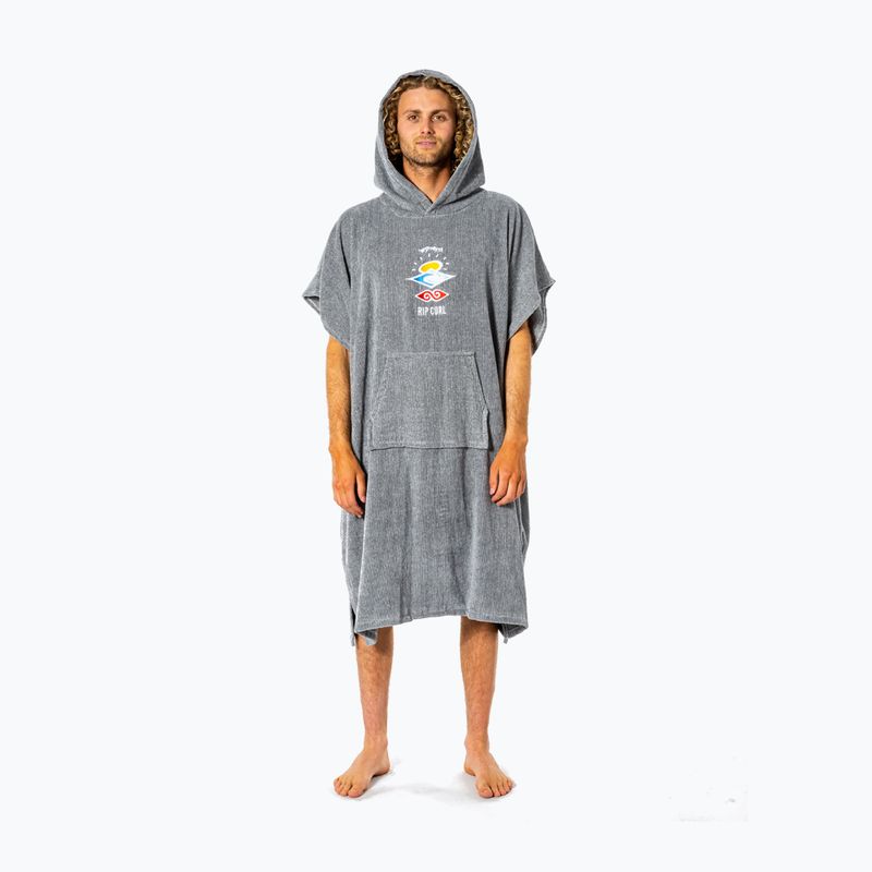 Poncho Rip Curl Icons grigio da uomo 7