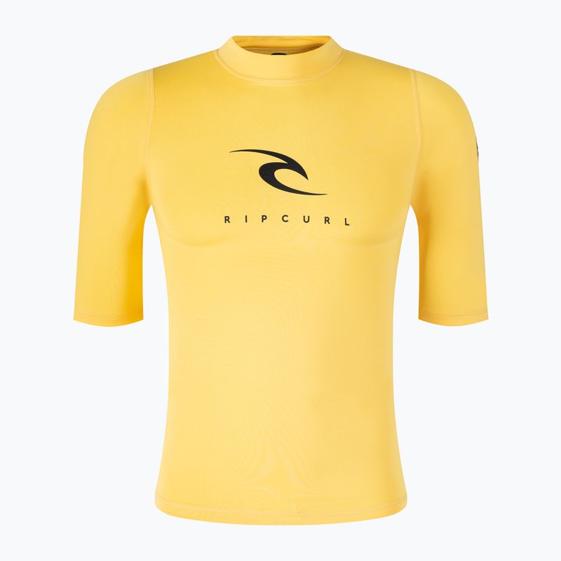 Camicia da bagno Rip Curl Corps SSL UV gialla da uomo