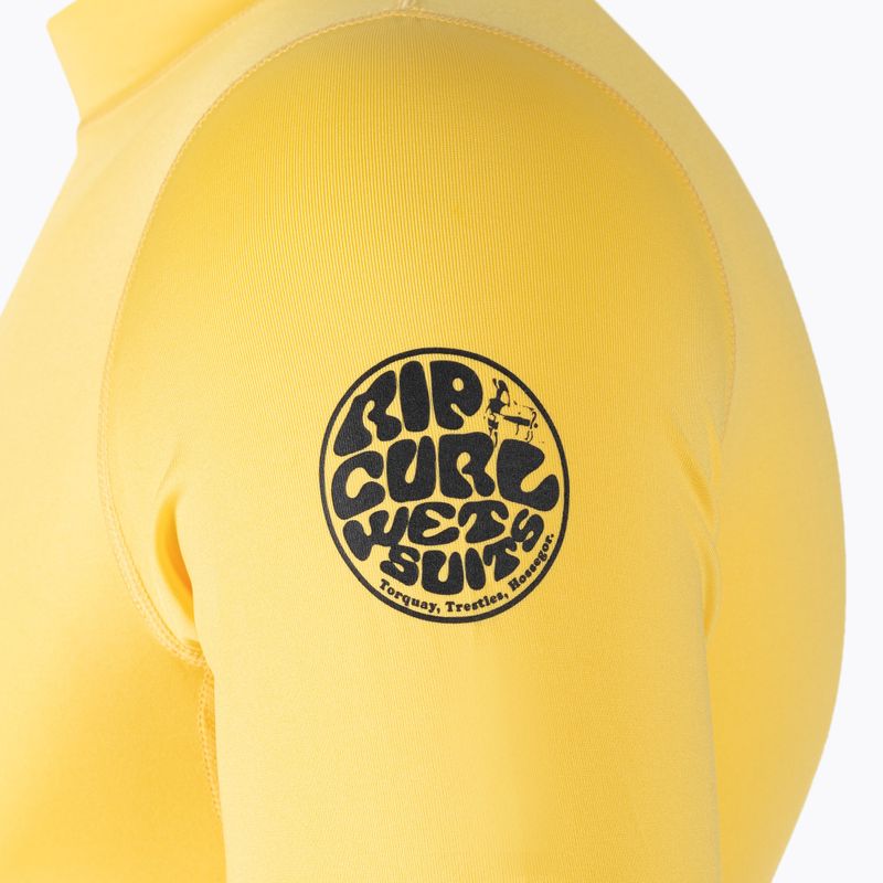 Camicia da bagno Rip Curl Corps SSL UV gialla da uomo 4