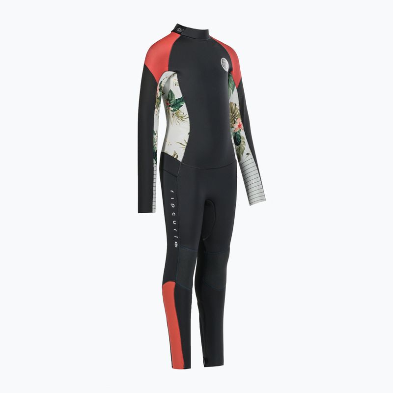 Rip Curl Dawn Patrol 3/2 mm ES B/Zip charcoal schiuma da nuoto per bambini