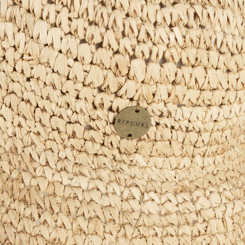 Cappello Rip Curl Crochet da donna a secchiello in paglia naturale 4
