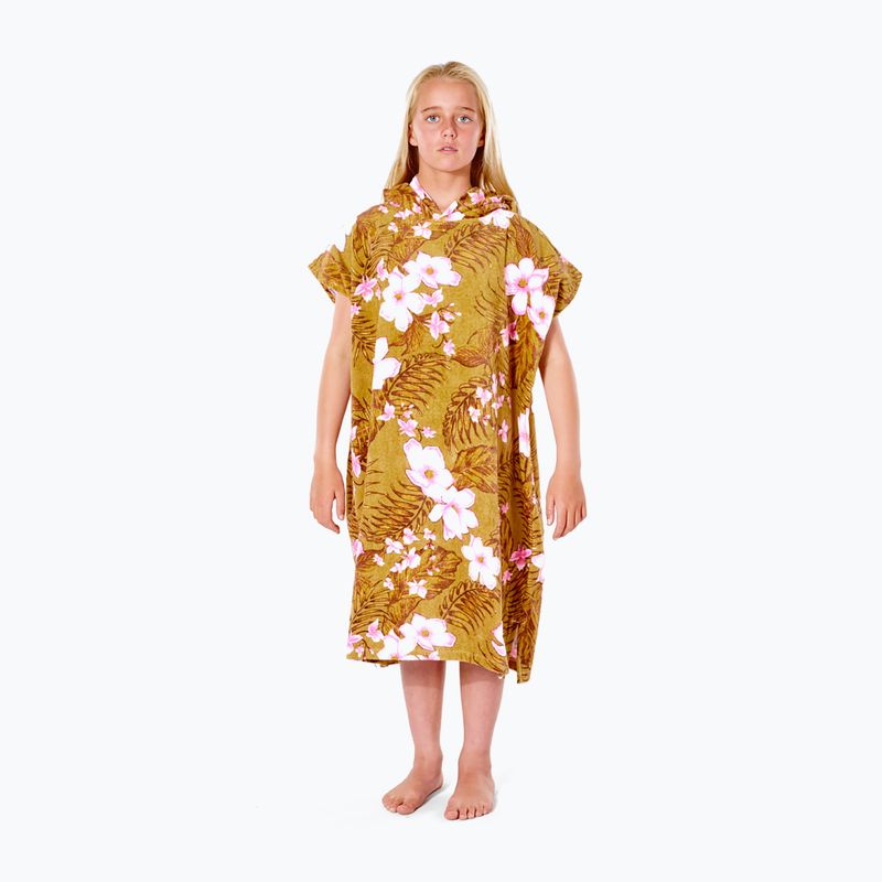 Poncho per bambini Rip Curl Playabella Asciugamano con cappuccio arancione 4