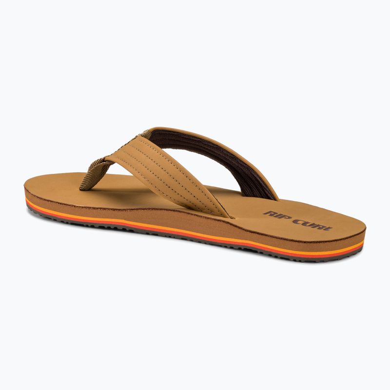 Infradito Rip Curl Revival Leather Open Toe da uomo, tan 3