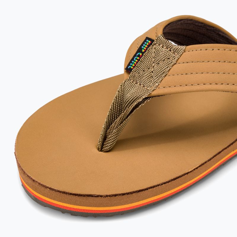 Infradito Rip Curl Revival Leather Open Toe da uomo, tan 7