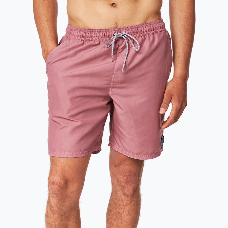 Pantaloncini da bagno Rip Curl Easy Living Volley da uomo, marrone