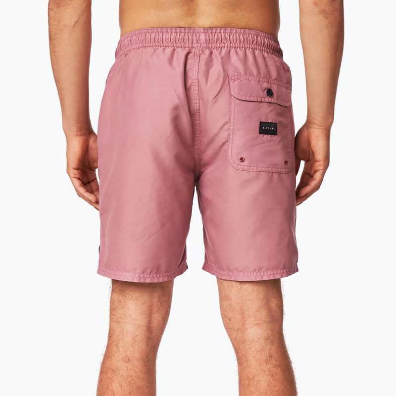 Pantaloncini da bagno Rip Curl Easy Living Volley da uomo, marrone 3