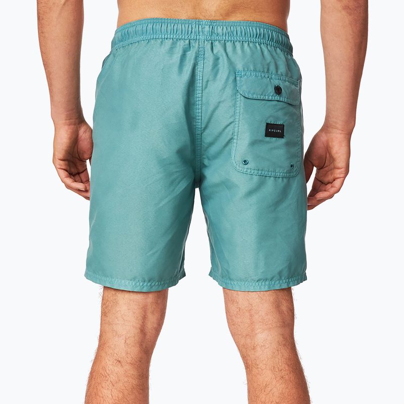 Pantaloncini da bagno Rip Curl Easy Living Volley verde scuro da uomo 3