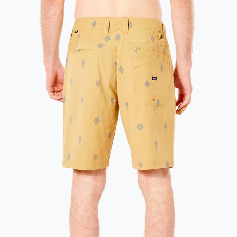 Pantaloncini Rip Curl Boardwalk SWC da uomo giallo vintage 3