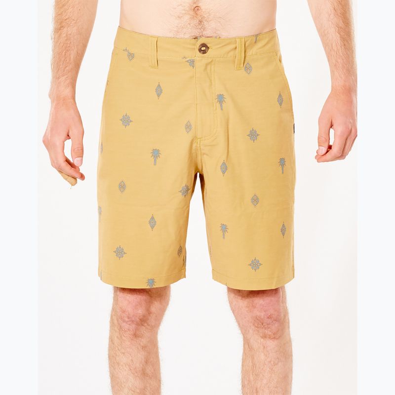 Pantaloncini Rip Curl Boardwalk SWC da uomo giallo vintage 4