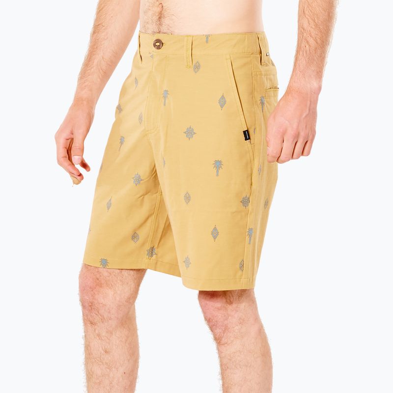 Pantaloncini Rip Curl Boardwalk SWC da uomo giallo vintage 5
