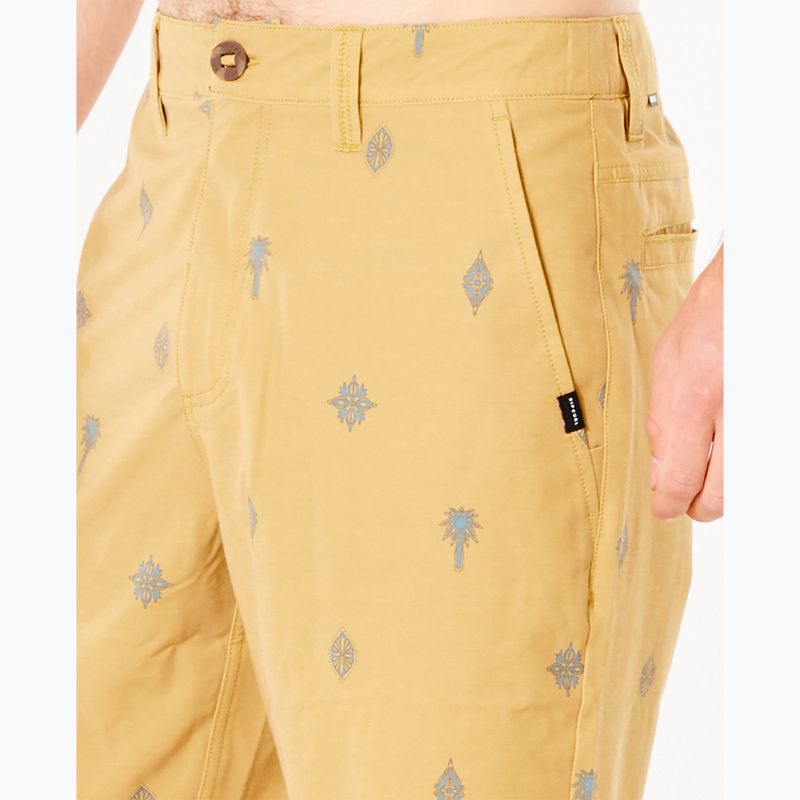 Pantaloncini Rip Curl Boardwalk SWC da uomo giallo vintage 6
