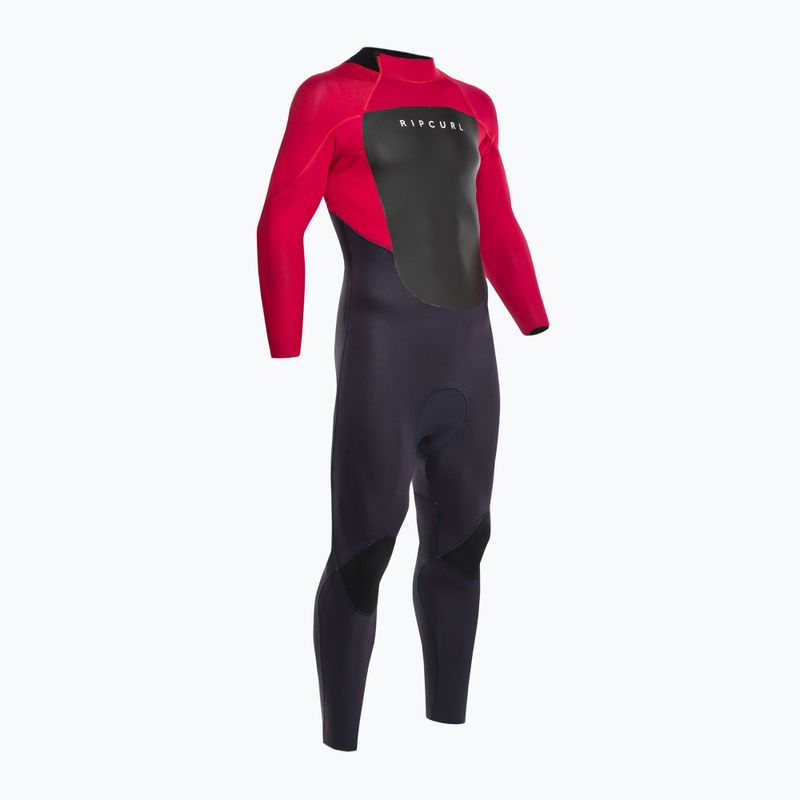 Muta da uomo Rip Curl Omega 4/3 mm GB B/Zip rosso