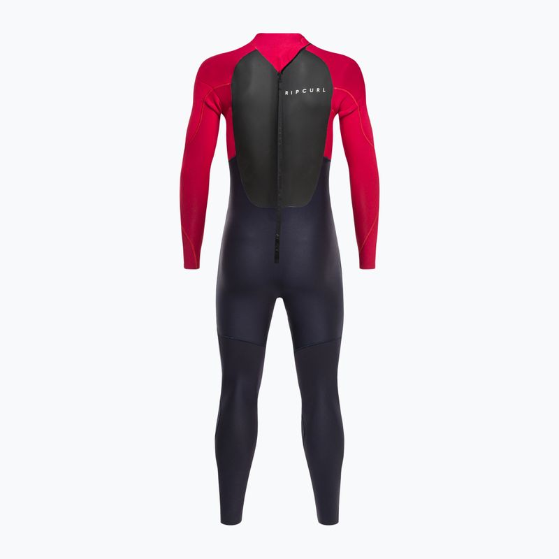 Muta da uomo Rip Curl Omega 4/3 mm GB B/Zip rosso 3