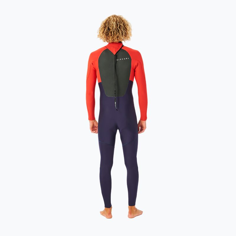 Muta da uomo Rip Curl Omega 4/3 mm GB B/Zip rosso 7
