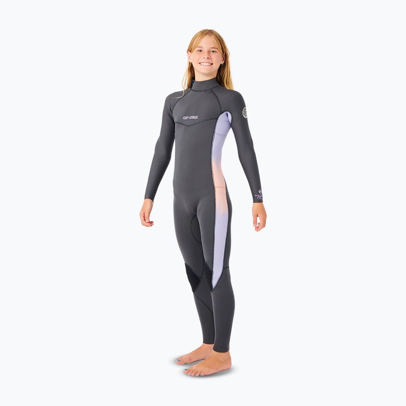 Muta da nuoto per bambini Rip Curl Dawn Patrol Back Zip 4/3mm GB Jr charcoal grey 3