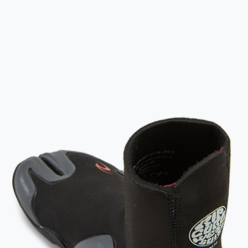 Rip Curl Dawn Patrol 3 mm Split Toe stivale in neoprene nero 5