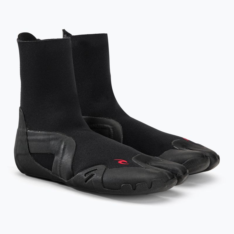 Rip Curl Omega 3 mm S/Toe nero stivali in neoprene 4