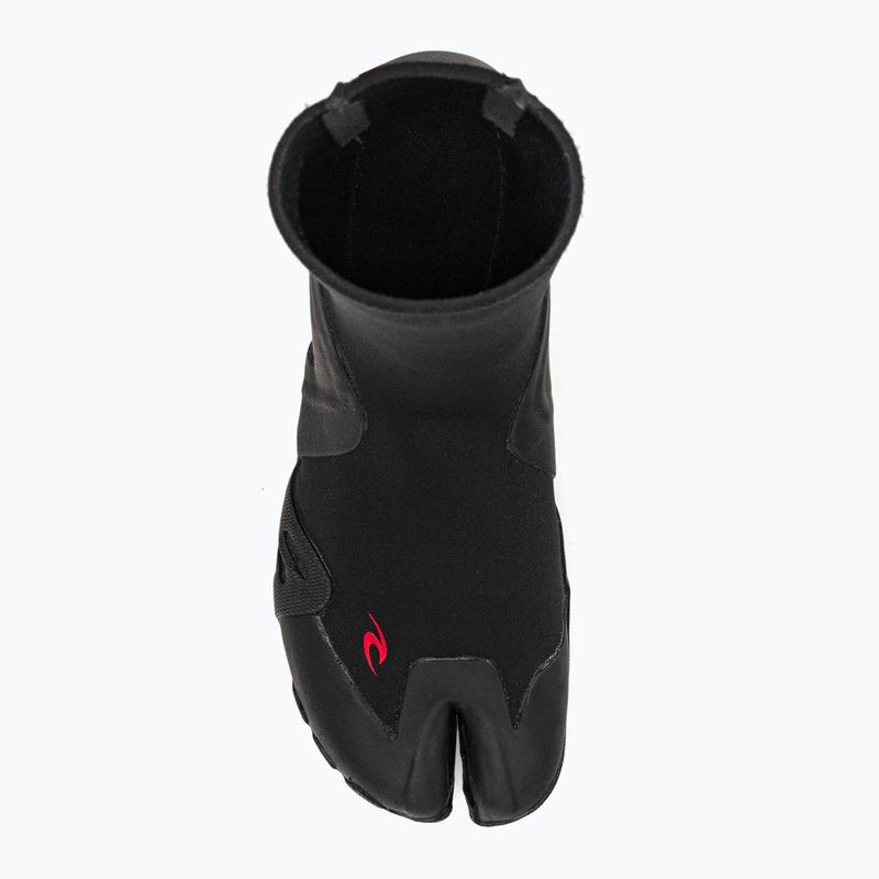 Rip Curl Omega 3 mm S/Toe nero stivali in neoprene 6