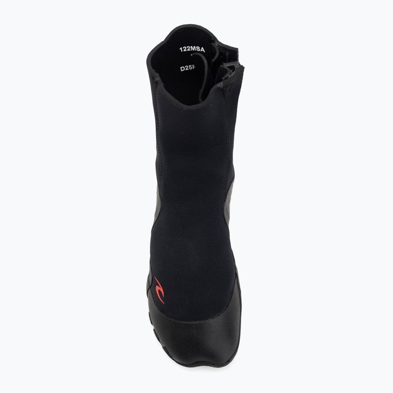 Rip Curl Omega 3mm punta tonda con zip stivale in neoprene nero 5