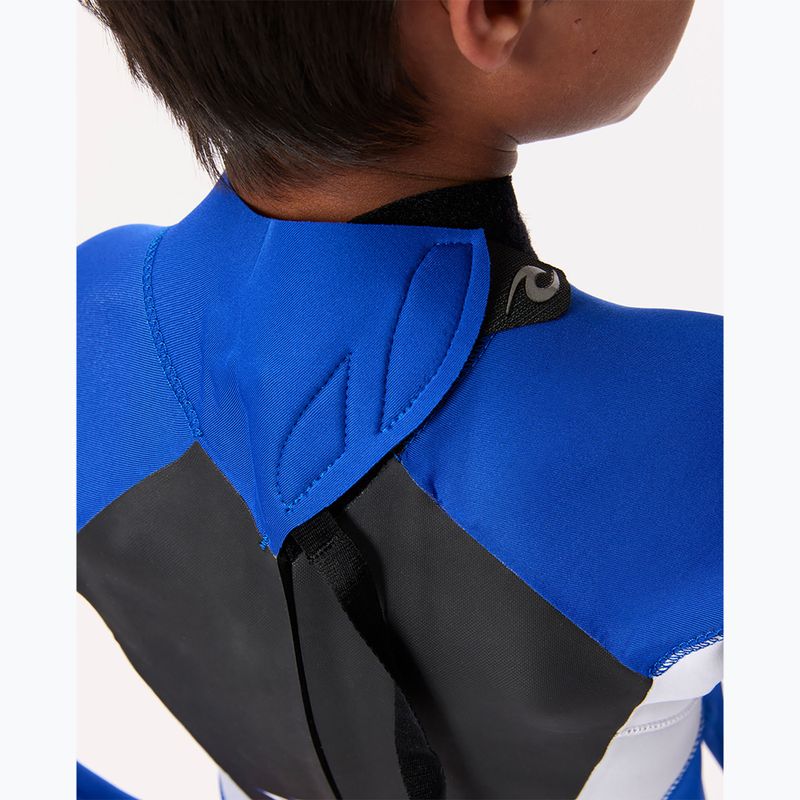 Rip Curl Groms Omega 4/3mm Back Zip blu schiuma da nuoto per bambini 5