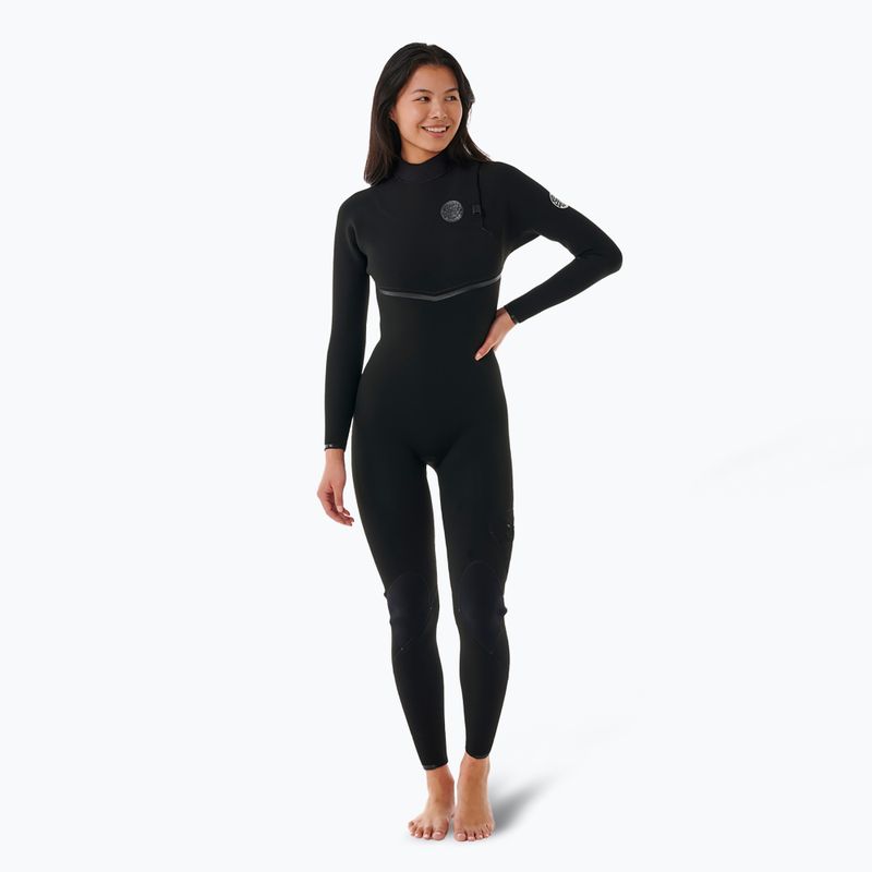 Rip Curl Ebomb 3/2 mm Zip Free donna nero