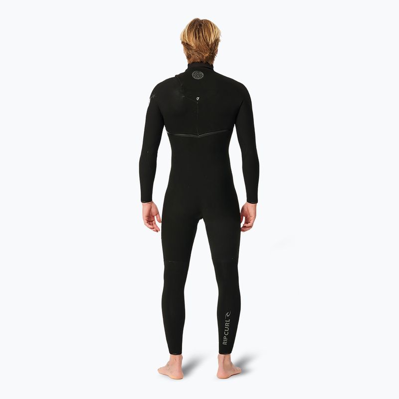Uomo Rip Curl E Bomb 4/3 mm Zip Free Swim Foam Nero 2