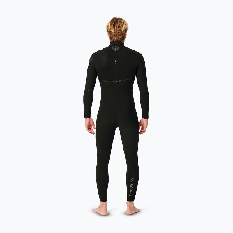 Uomo Rip Curl E-Bomb 3/2 mm Zip Free Sub nero Swim Foam 2