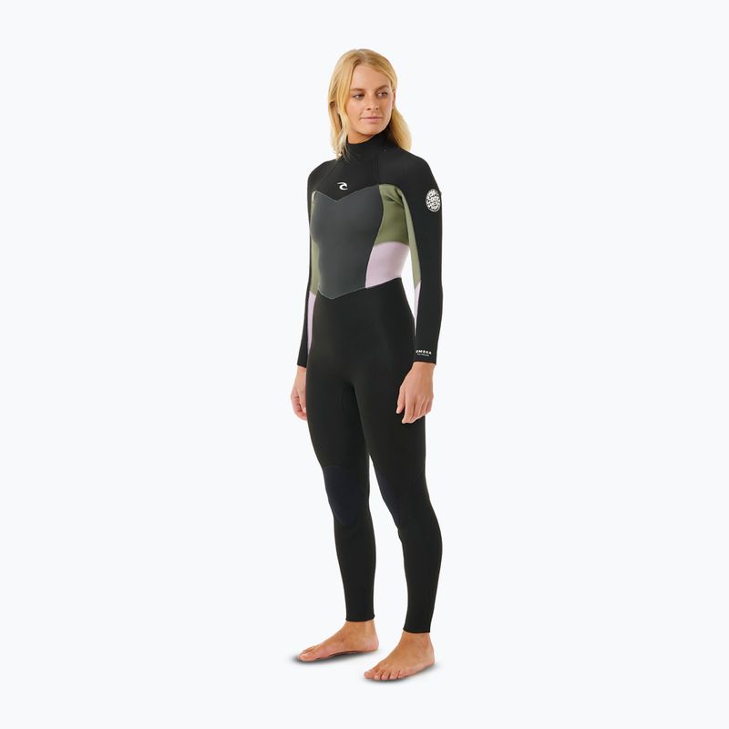 Schiuma da bagno Rip Curl Omega 3/2mm Back Zip kaki donna 3