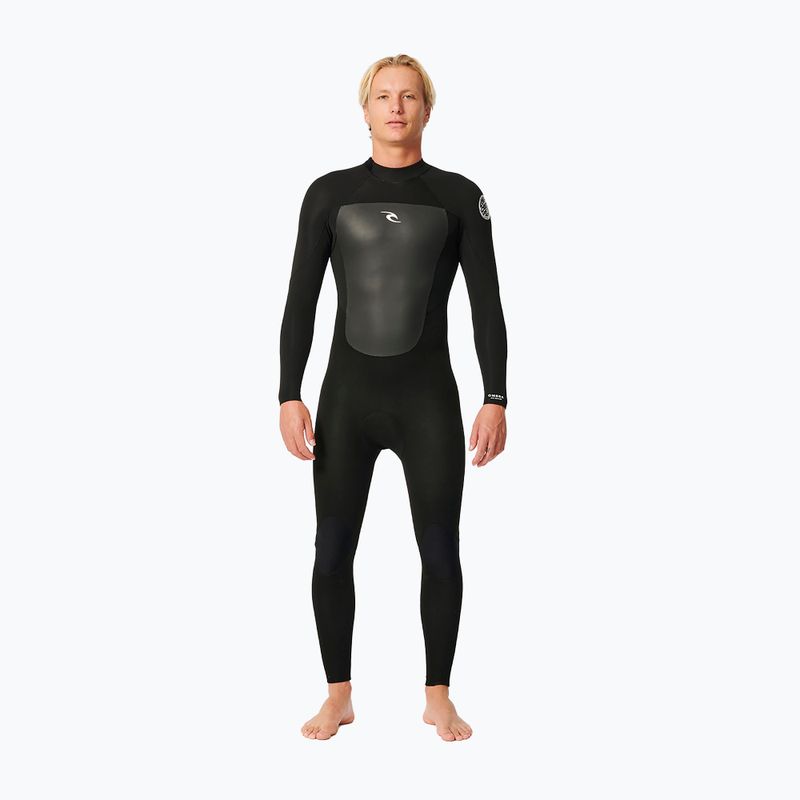 Muta Rip Curl Omega 4/3 mm GB BZ Steamer nera da uomo