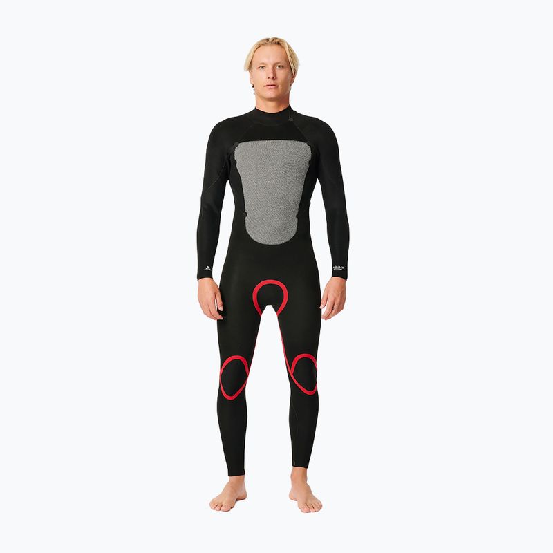 Muta Rip Curl Omega 4/3 mm GB BZ Steamer nera da uomo 4