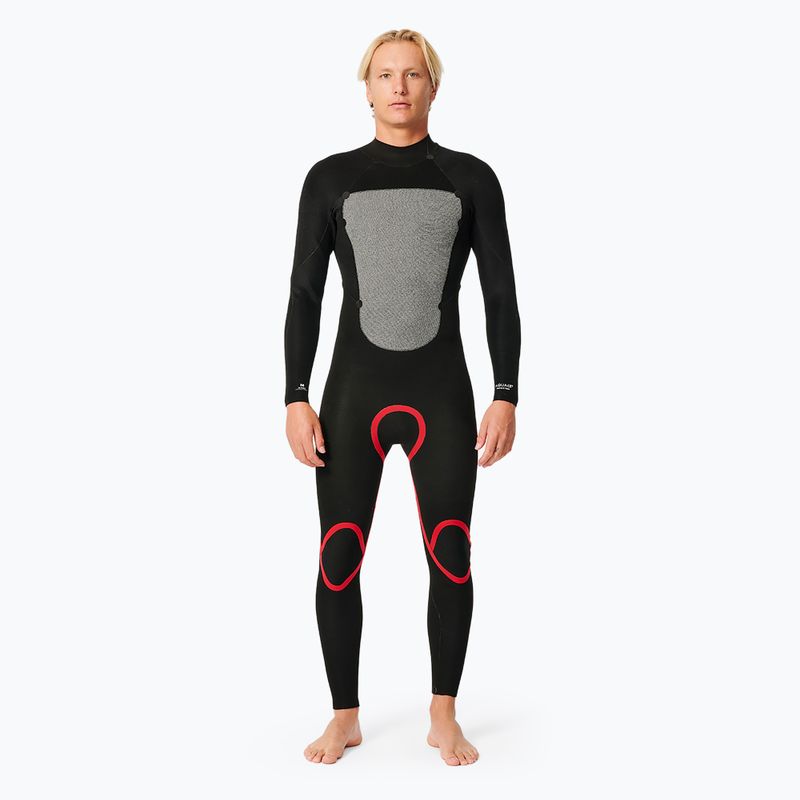 Uomo Rip Curl Omega 3/2 mm Gb Bz Steamer nero schiuma da nuoto 4