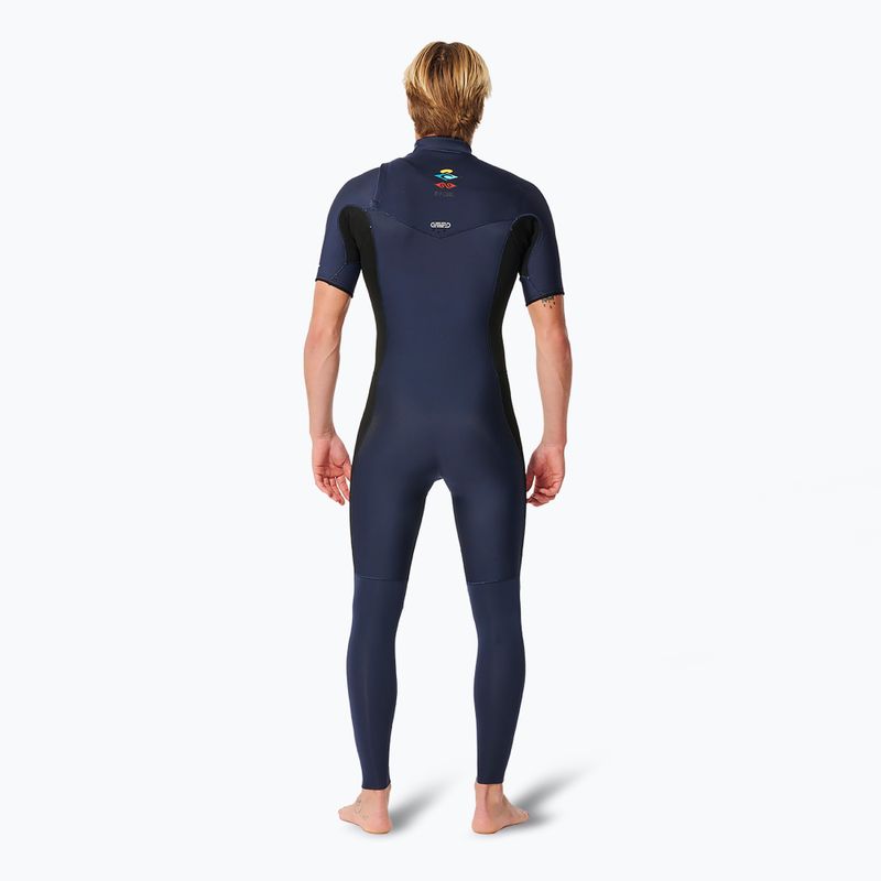 Rip Curl Dawn Patrol Performance 2/2 mm Chest Zip dark navy schiuma nuoto uomo 2