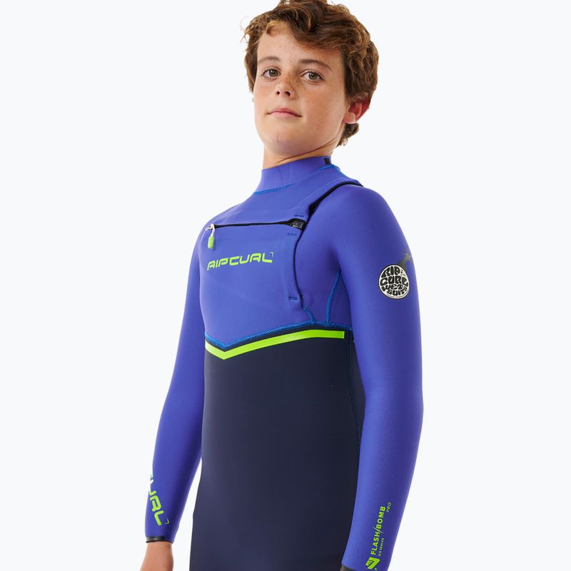 Rip Curl Flashbomb 4/3 mm Chest Zip wild berry schiuma da nuoto per bambini 5