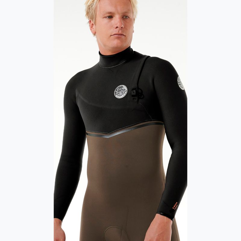 Uomo Rip Curl E-Bomb 3/2 mm Zip Free sub deep rock swim foam 3