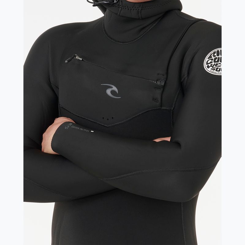 Muta da nuoto uomo Rip Curl Dawn Patrol Cz Hood 5/4 mm black 5