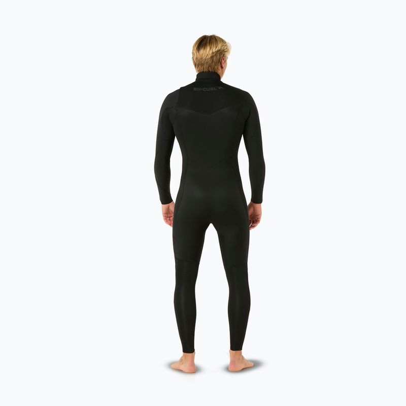 Rip Curl Dawn Patrol 3/2 mm Chest Zip nero schiuma nuoto uomo 2