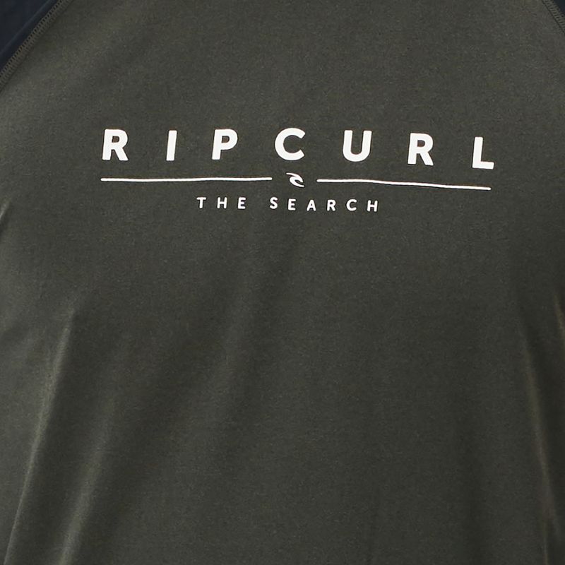 Uomo Rip Curl Shockwaves nuoto manica lunga nero marled 3