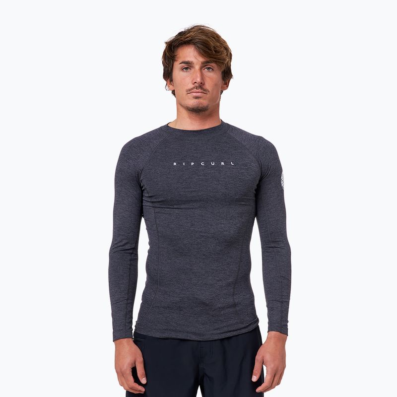Maniche lunghe da nuoto Rip Curl Dawn Patrol Perf nero marmorizzato da uomo