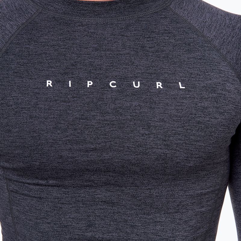 Maniche lunghe da nuoto Rip Curl Dawn Patrol Perf nero marmorizzato da uomo 3