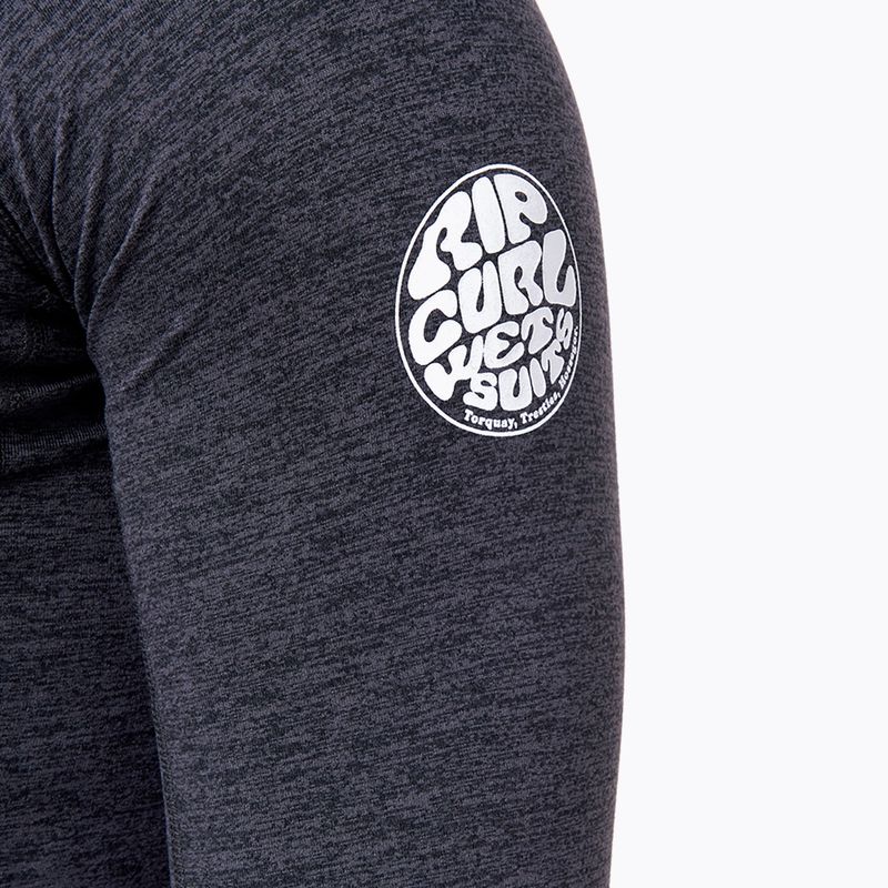 Maniche lunghe da nuoto Rip Curl Dawn Patrol Perf nero marmorizzato da uomo 4
