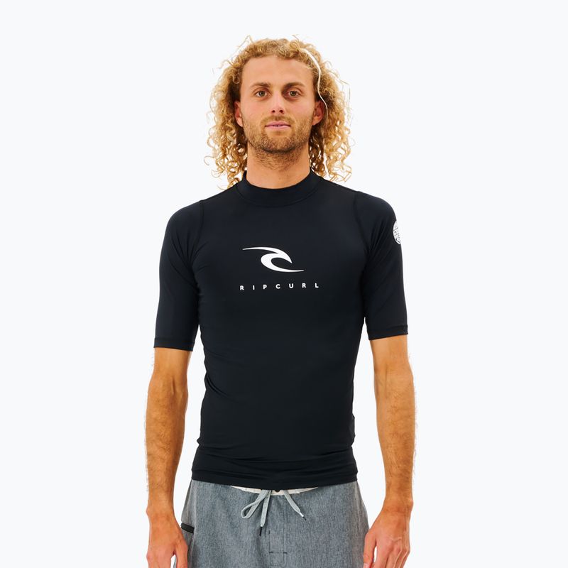 Camicia da bagno Rip Curl Corps da uomo, nero