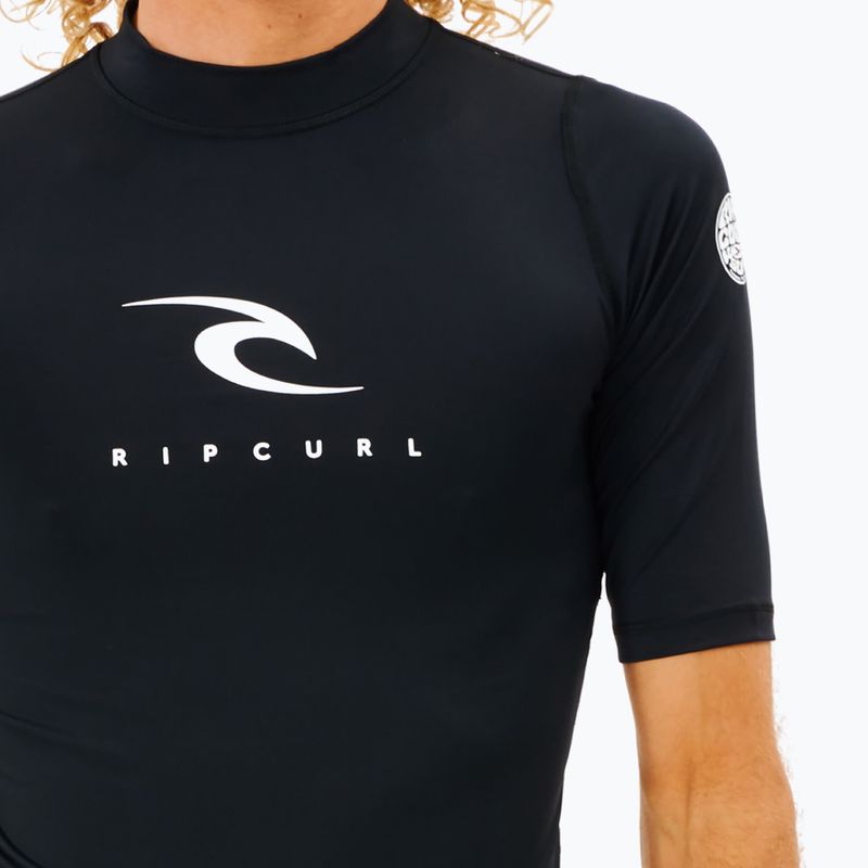 Camicia da bagno Rip Curl Corps da uomo, nero 3