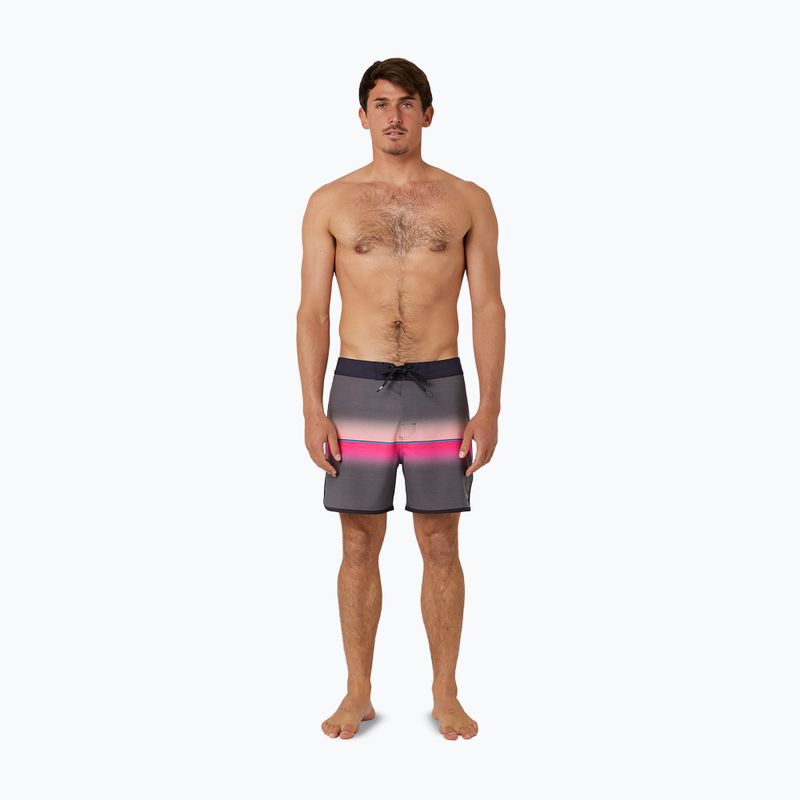Pantaloncini da bagno Rip Curl Mirage Retro Mama Fizz da uomo, nero 2