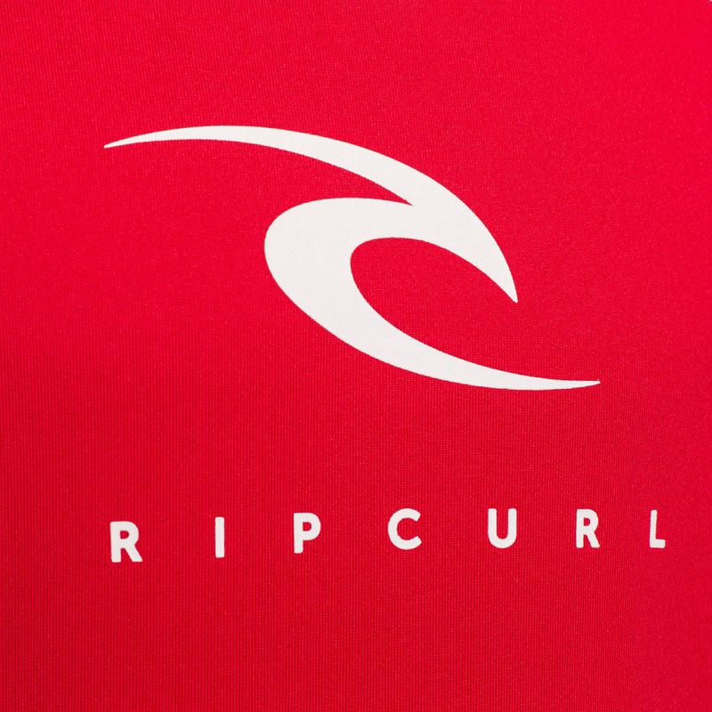 Gilet a manica lunga Rip Curl Corps Rash Vest rosso per il nuoto dei bambini 3