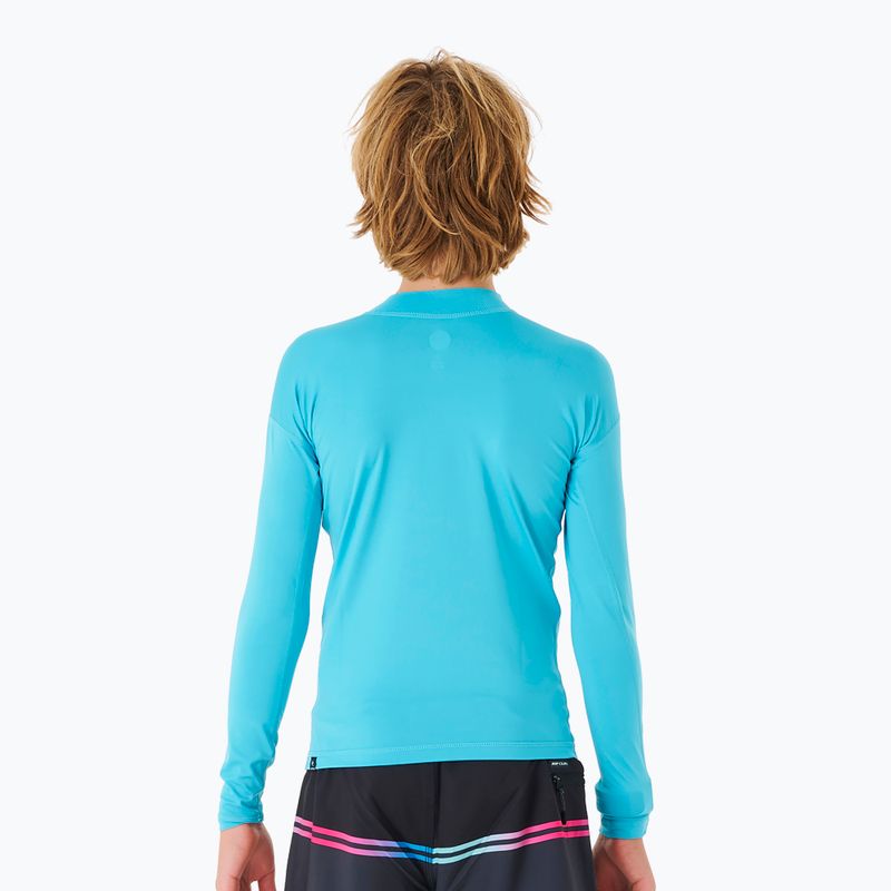 Rip Curl Corps Rash Vest manica lunga nuoto bambino blu 2