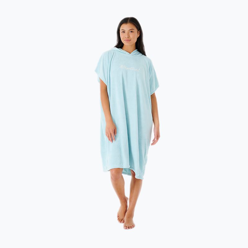 Poncho Rip Curl Script aqua da donna