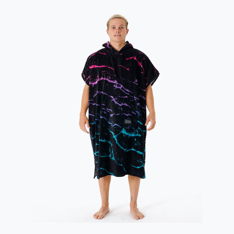 Poncho da uomo Rip Curl Combo Print nero/blu
