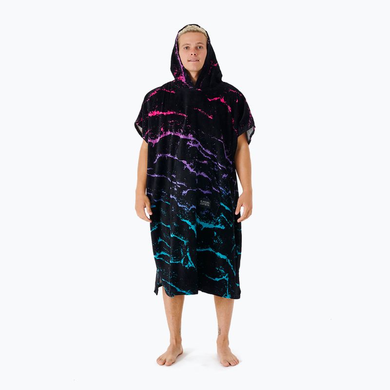 Poncho da uomo Rip Curl Combo Print nero/blu 3