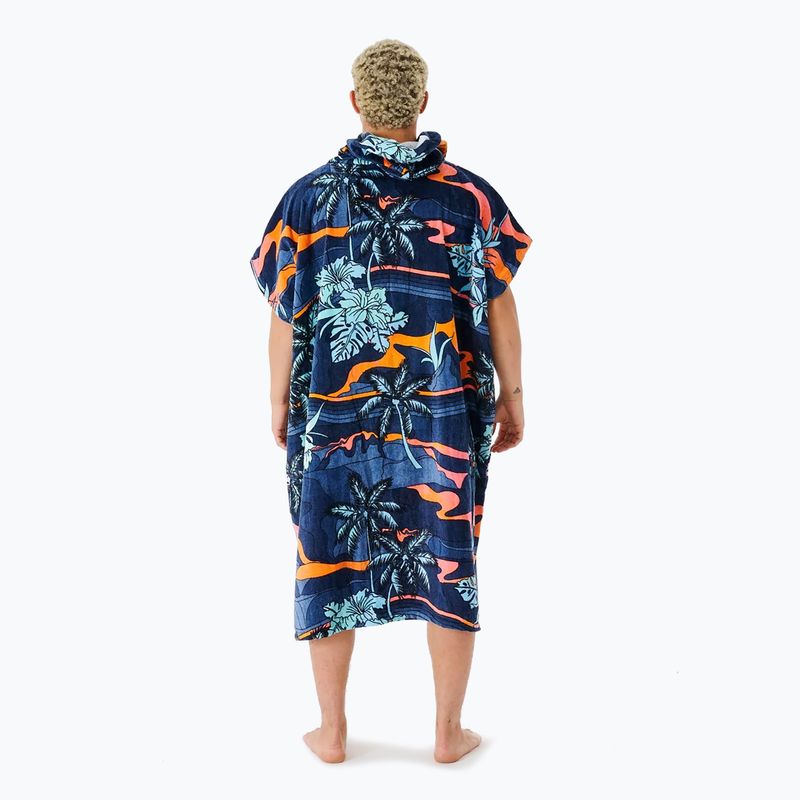 Poncho Rip Curl Combo Print da uomo blu/arancio 2