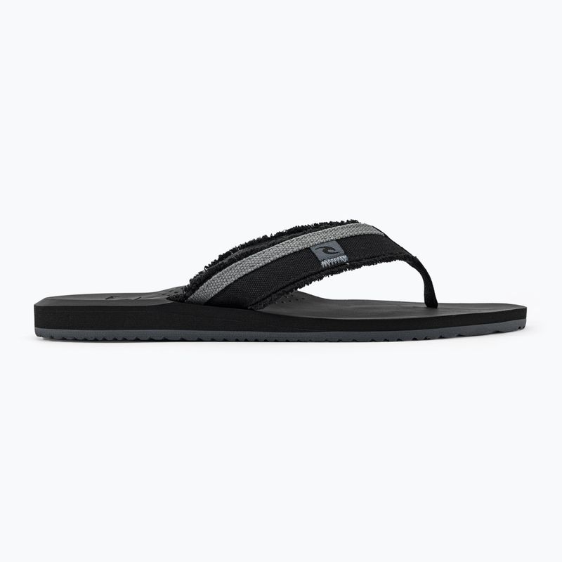 Infradito Rip Curl Reactor Open Toe da uomo, nero 2